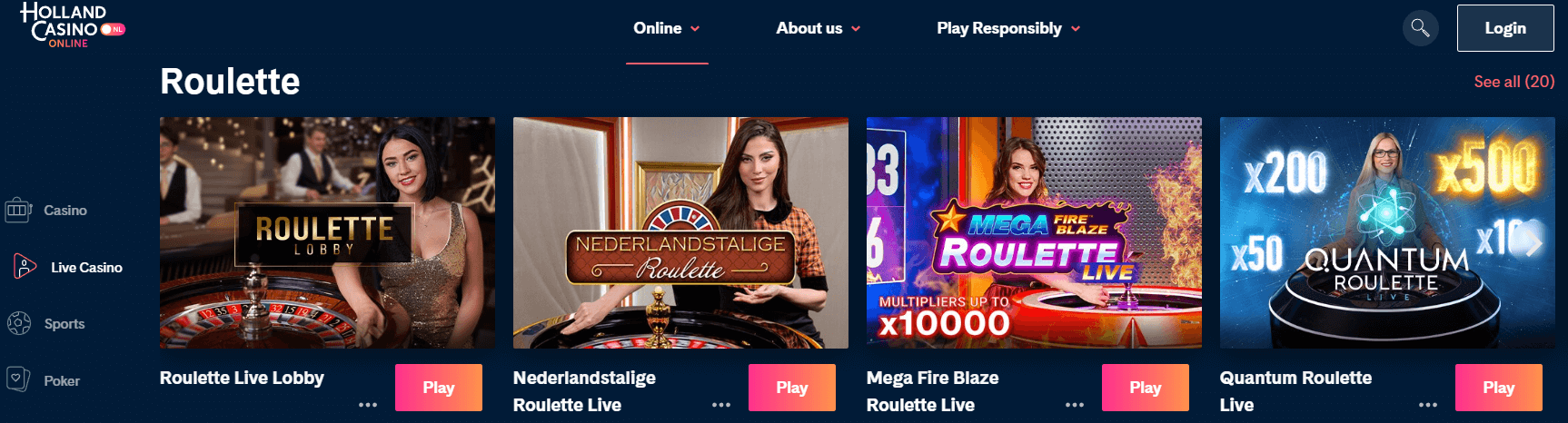 Roulette in Holland Casino