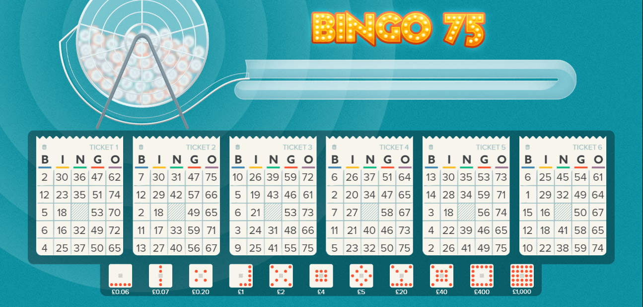 Bingo 75 spel