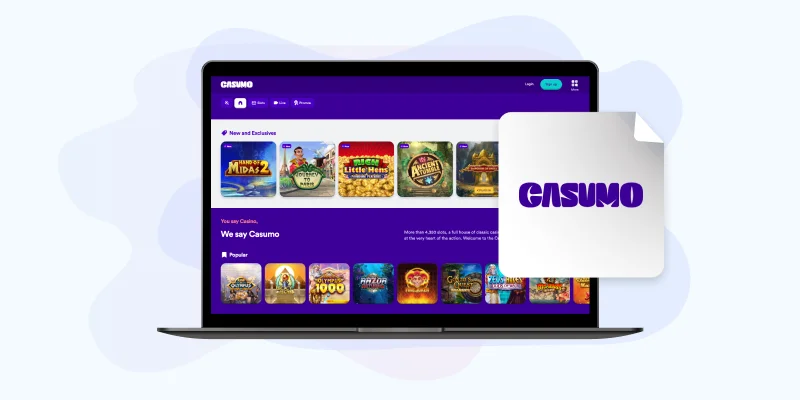 Casumo Best Safe Real Money Online Casino in New Zealand Casumo Real Money Online Casino Lobby Screenshot