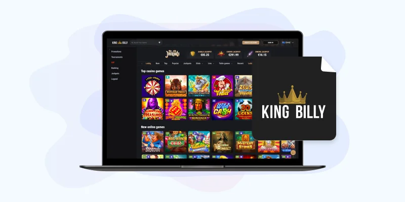 King Billy Best Reliable Real Money Online Casino in New Zealand King Billy Real Money Online Casino Lobby Screenshot
