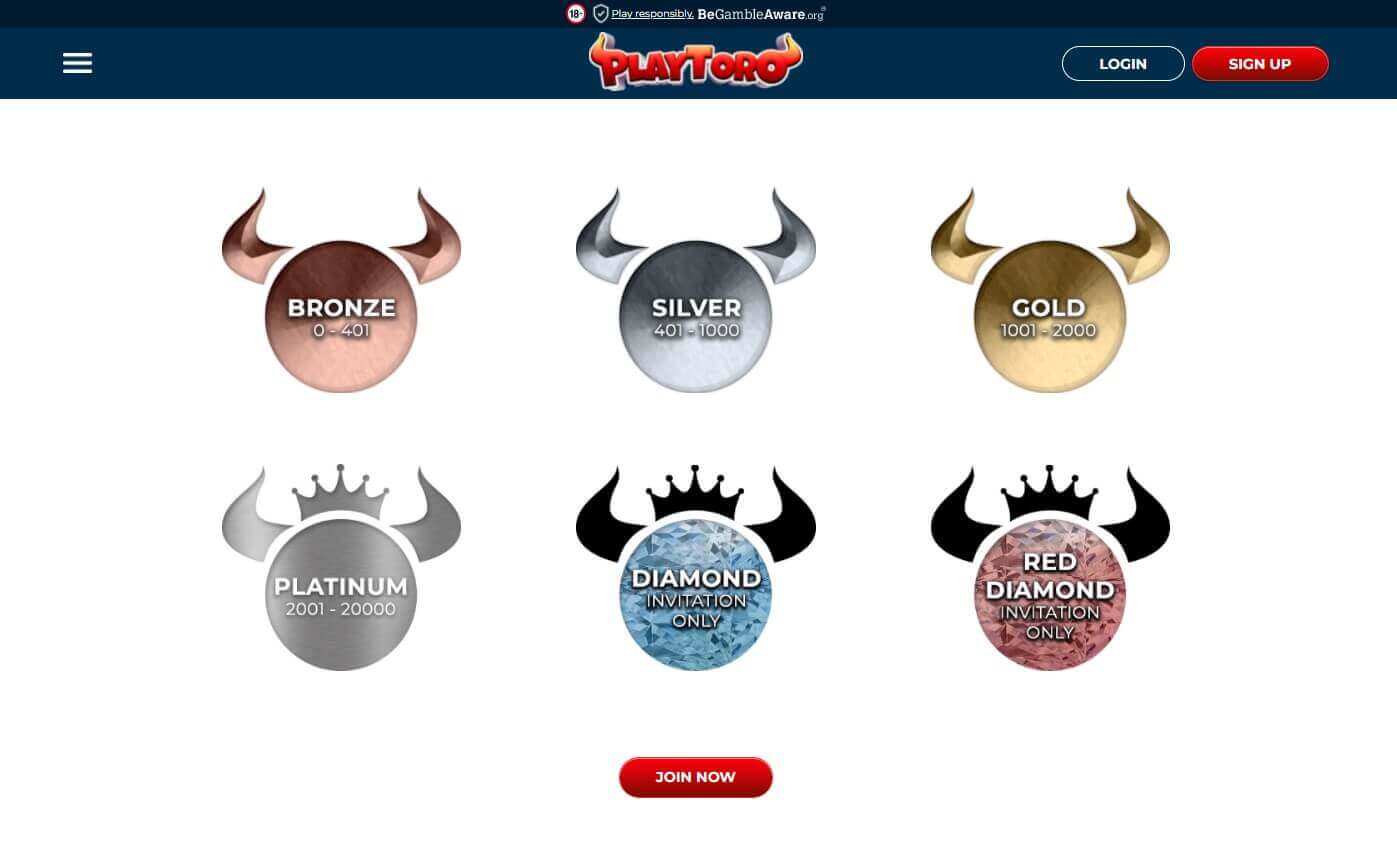 PlayToro Casino website